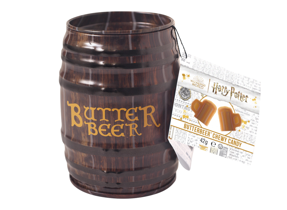 Harry Potter™ ButterBeer Chewy Sweets in a fabulous Barrel tin 42g ...